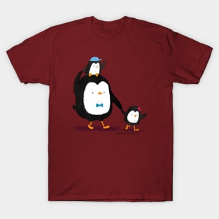 Dad Penguin and his kids T-Shirt